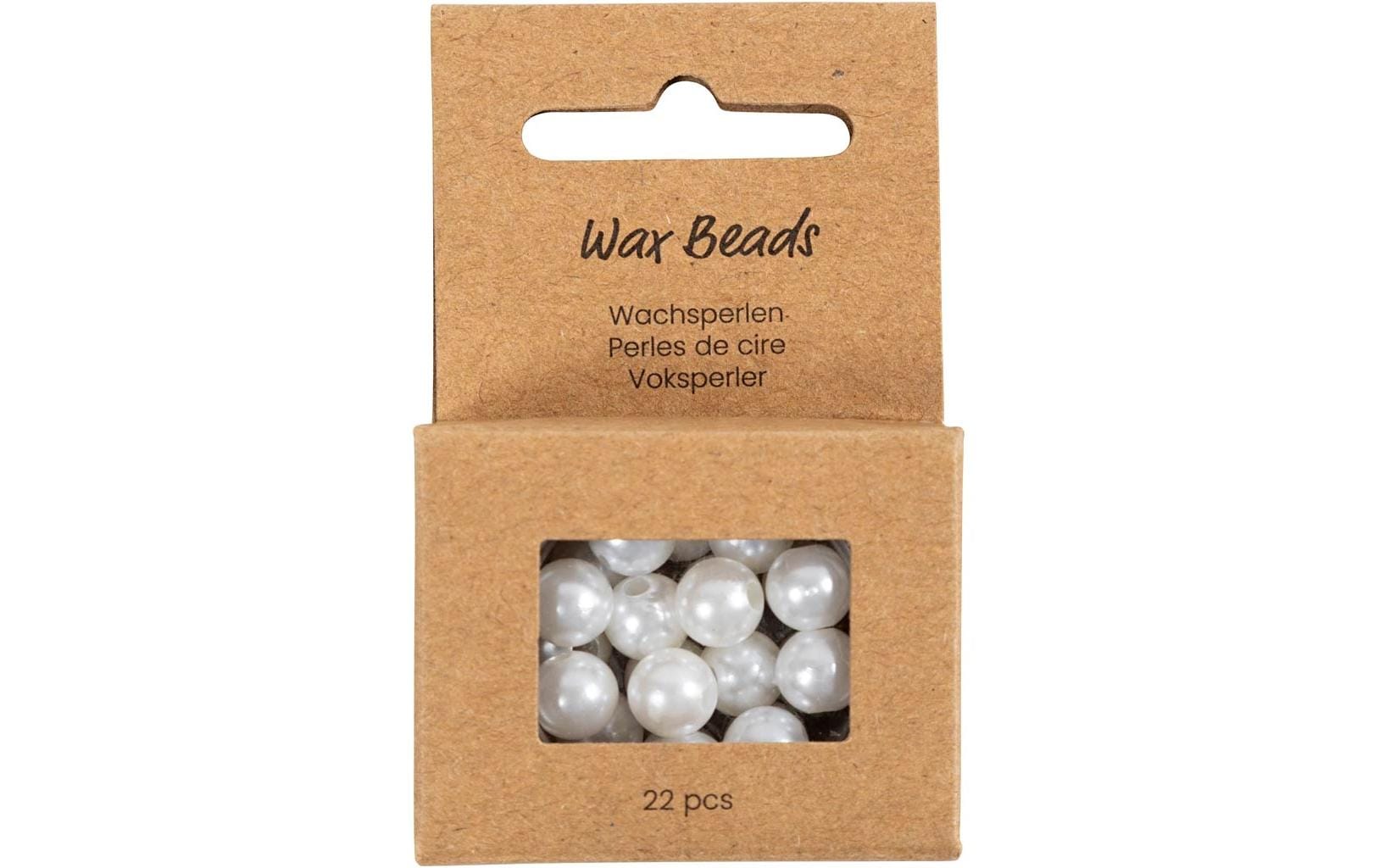 Creativ Company Wachsperlen 8 mm, Lochgrösse: 2.3 mm, weiss