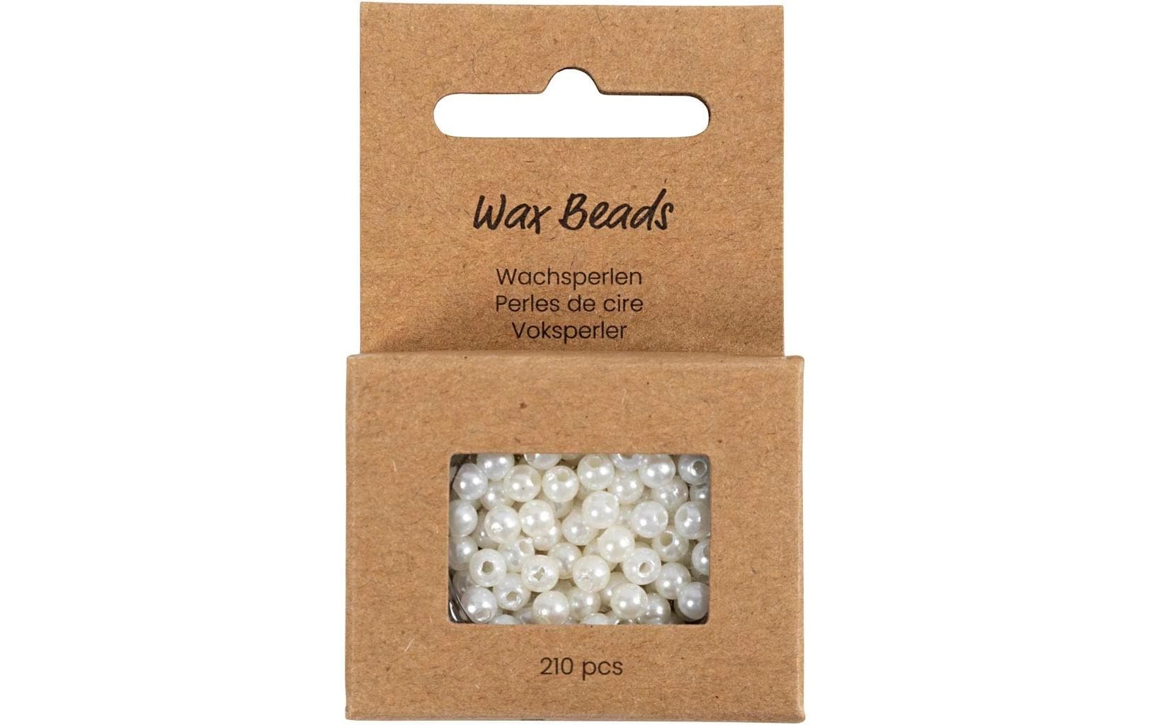Creativ Company Wachsperlen 4 mm, Lochgrösse: 1.5 mm, weiss