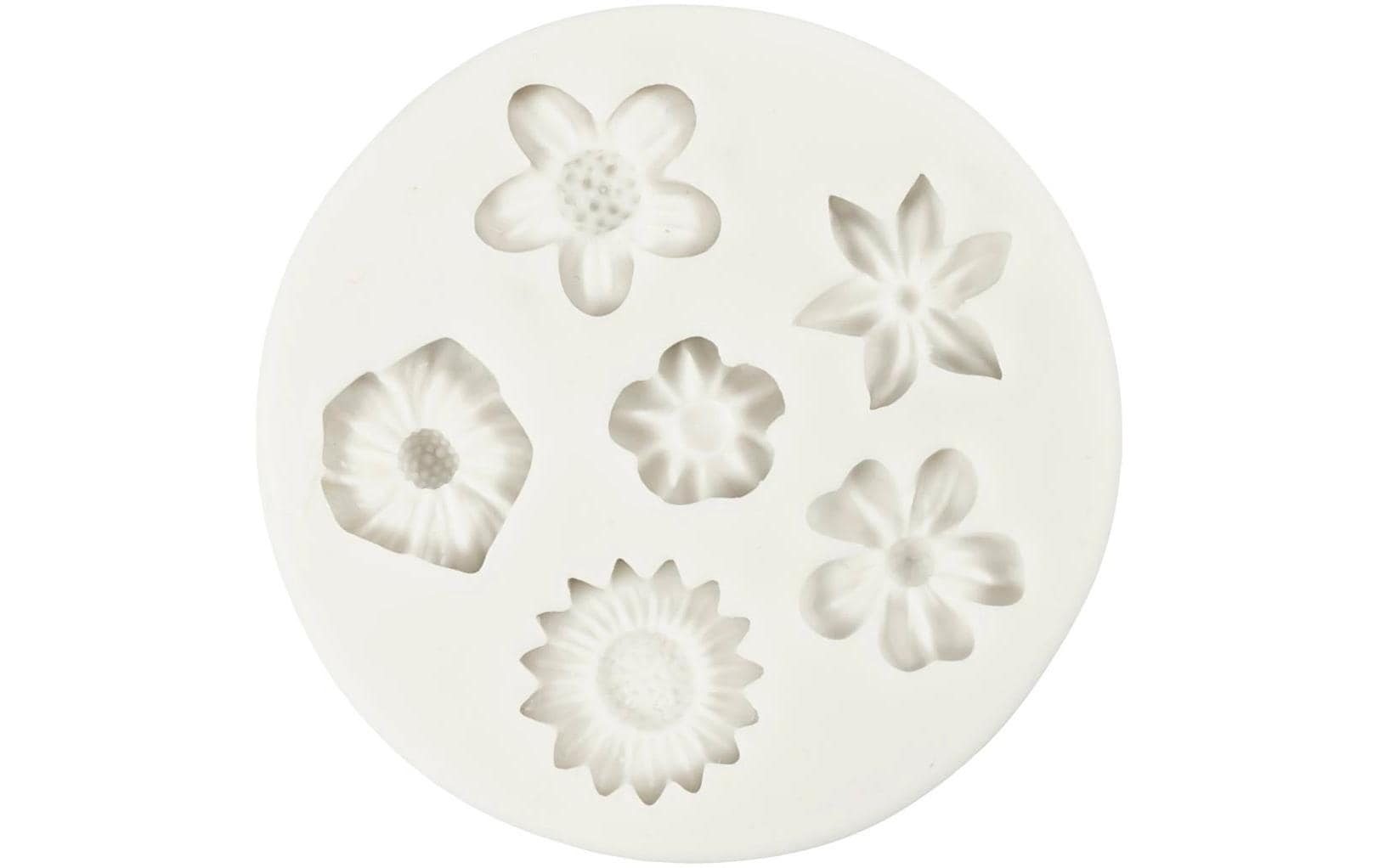 Creativ Company Giessformen Silikon Blumen, für Seifen, Kerzen, Schmuck