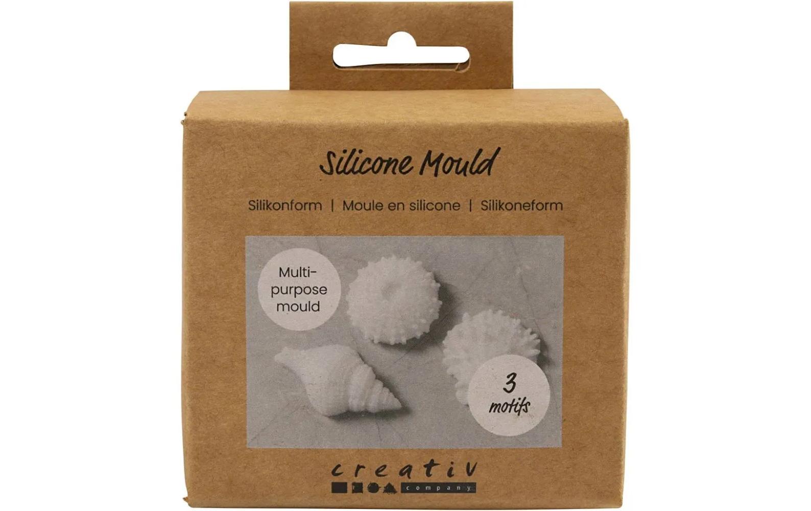 Creativ Company Giessform Silikon Muscheln, 3 Stück
