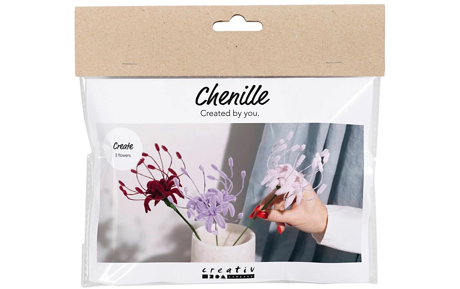 Creativ Company Bastelset Mini Blumen, Chenilledraht