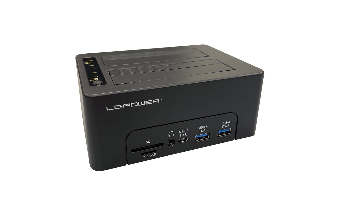 LC-Power LC-DOCK-C-MULTI-HUB USB 3.2, schwarz, USB-HUB