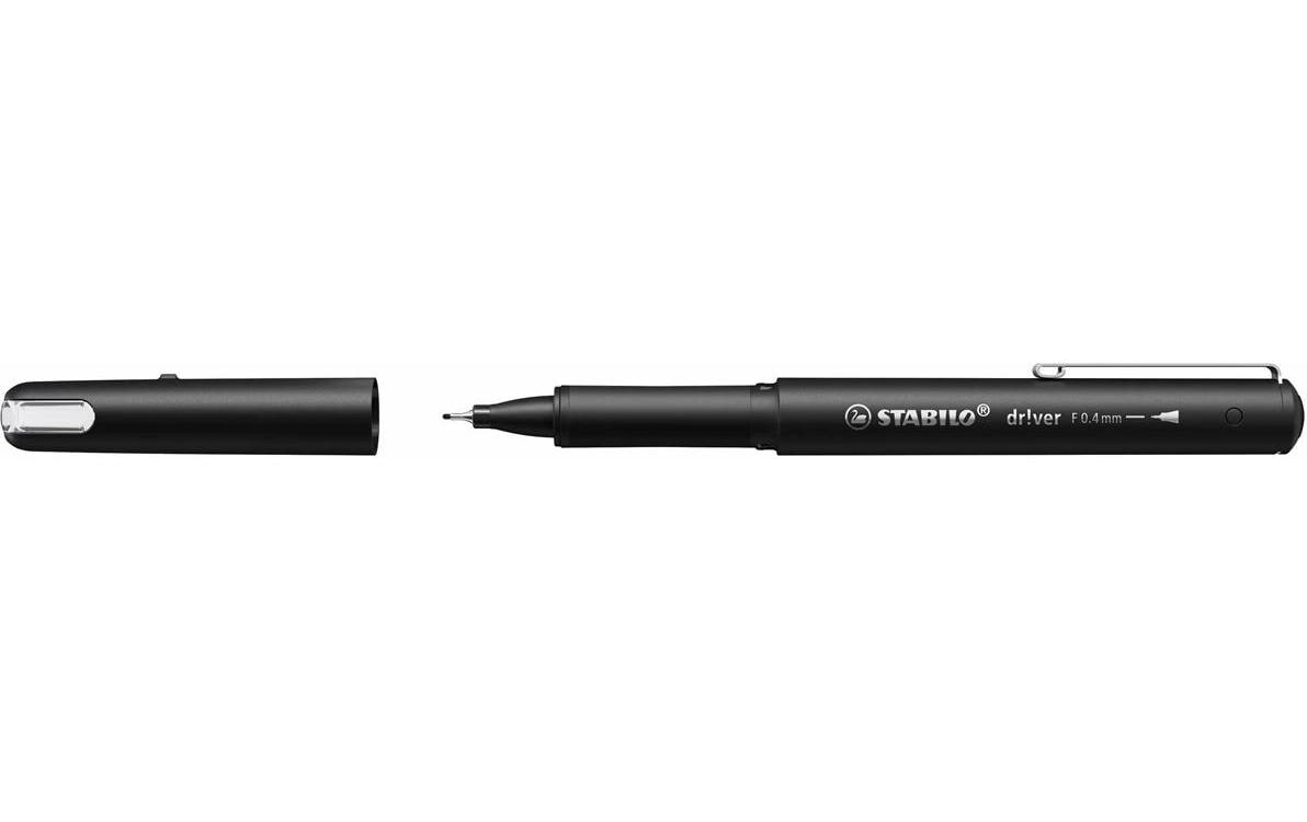 Stabilo driver Fineliner 0.4 mm schwarz Faltschachtel à 5 Stück