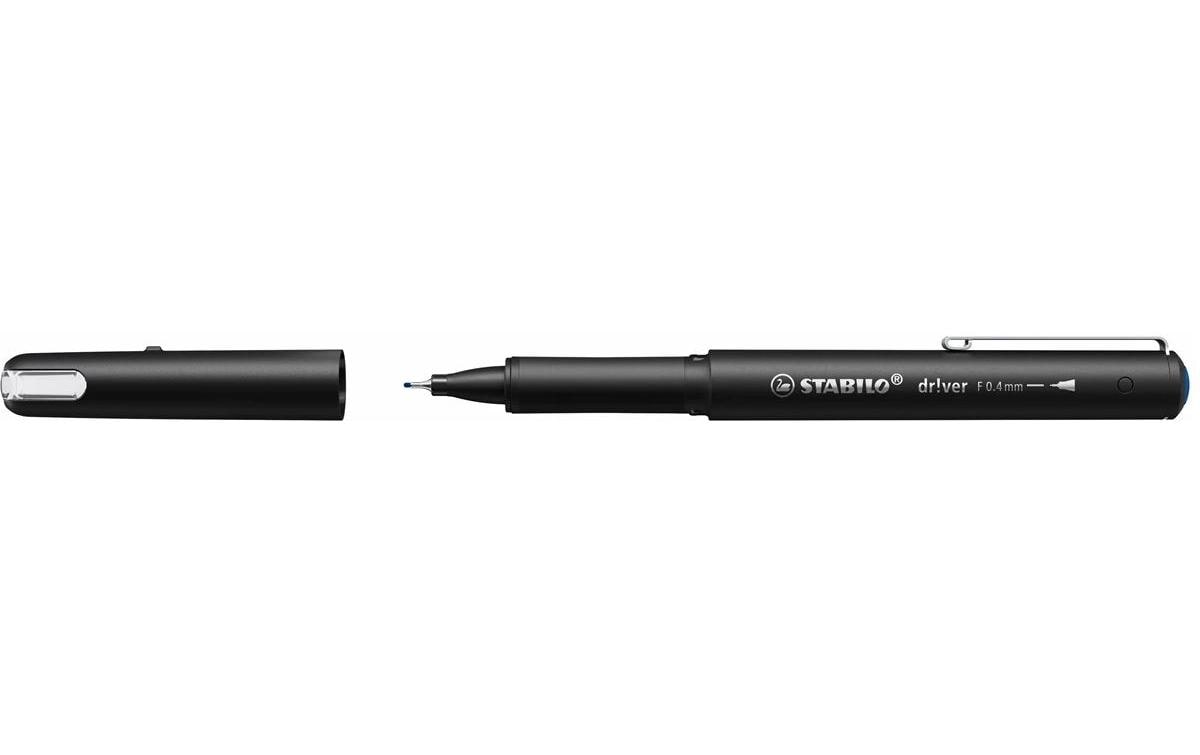 Stabilo driver Fineliner 0.4 mm blau Faltschachtel à 5 Stück