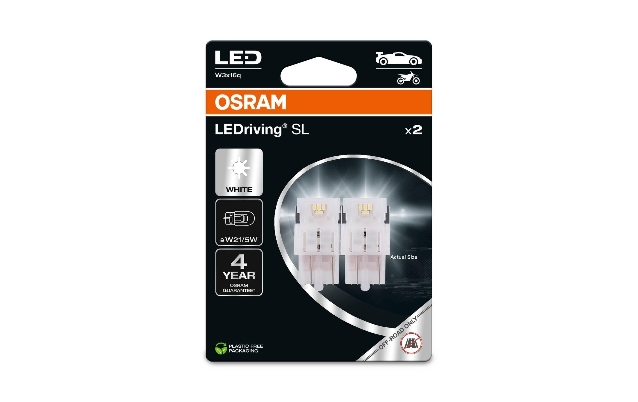 OSRAM LED Retrofit Red 12V 21/5W Doppelblister