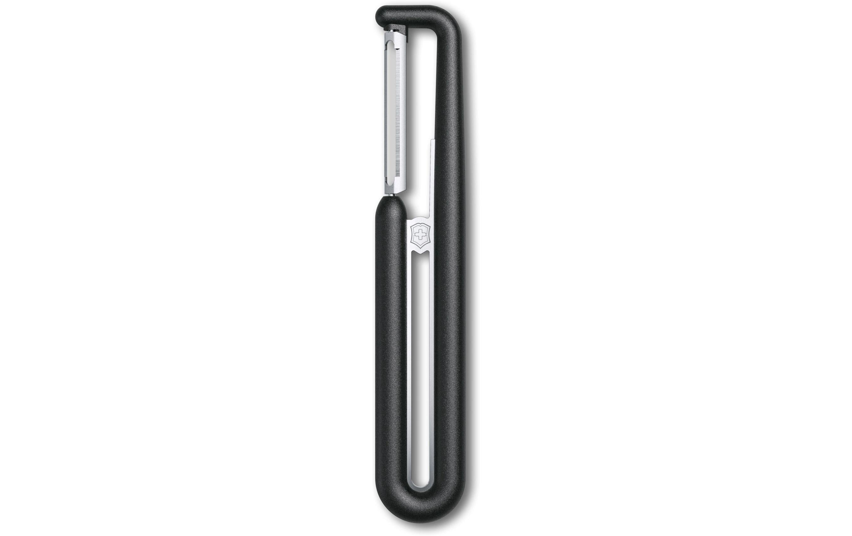 Victorinox Sparschäler Nova-I gerade, zweischneidig, schwarz
