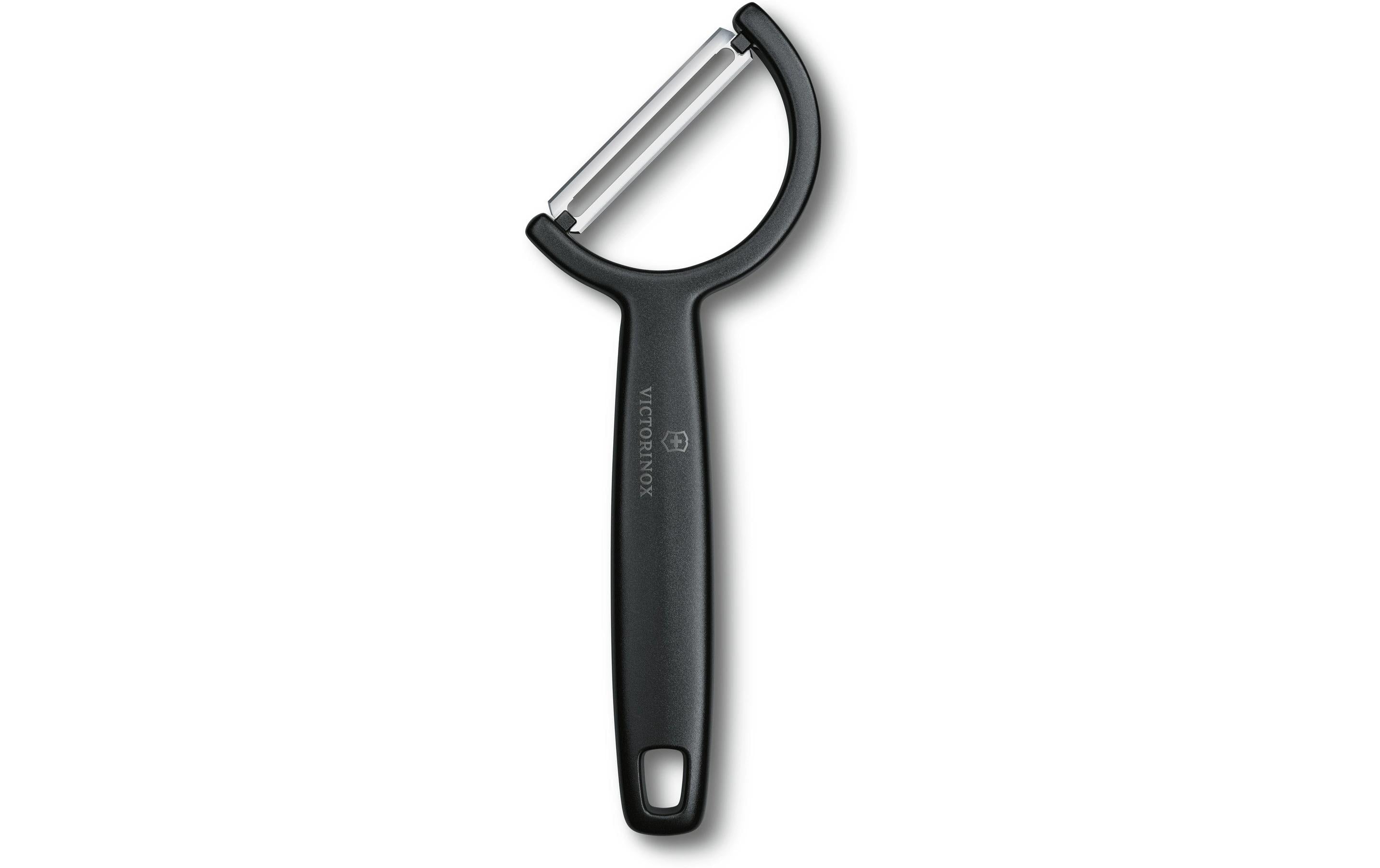 Victorinox Sparschäler Rho gerade, einschneidig, schwarz