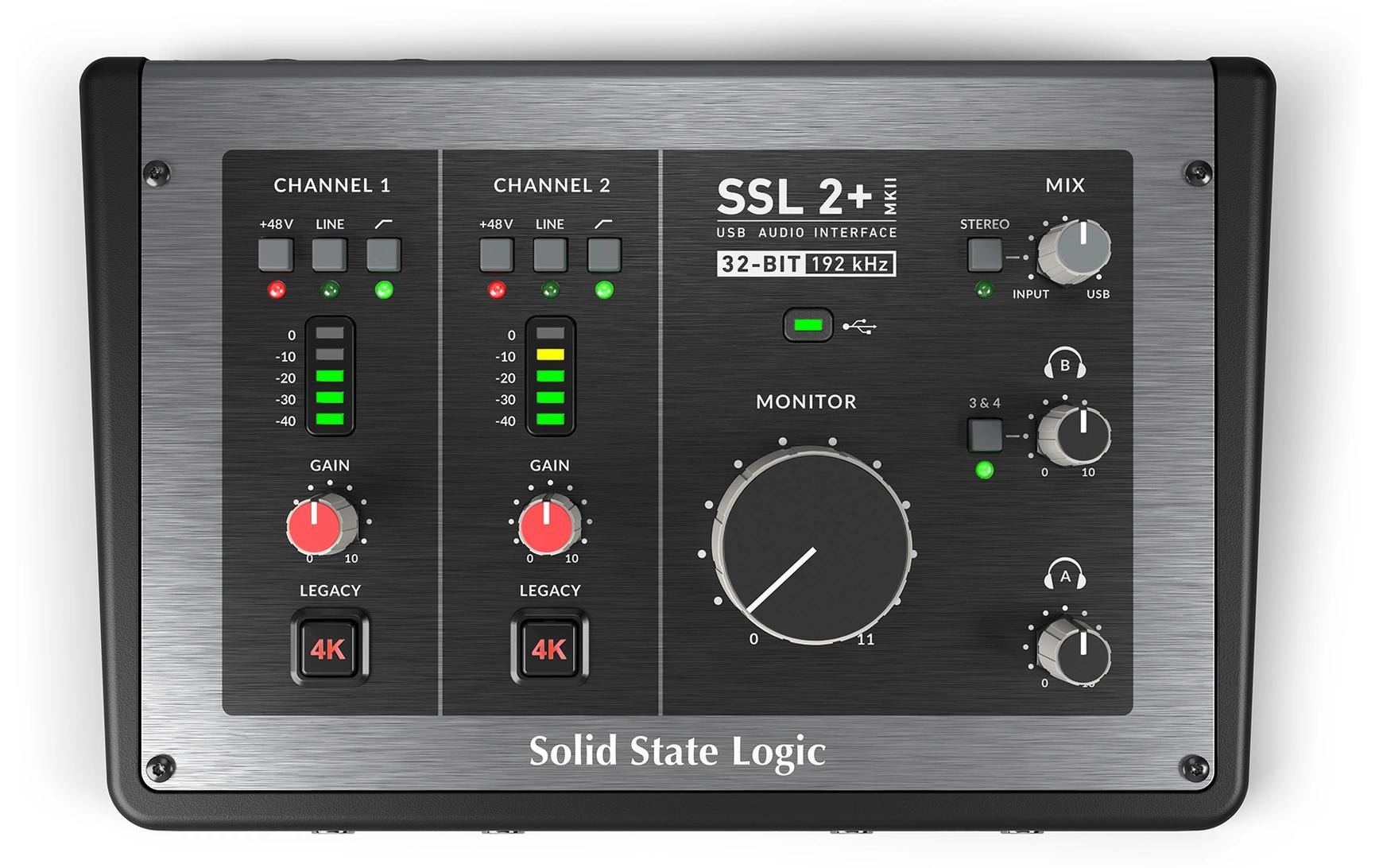 Solid State Logic SSL 2+ MKII 2 Mic/Line In, 2 Stereo Out