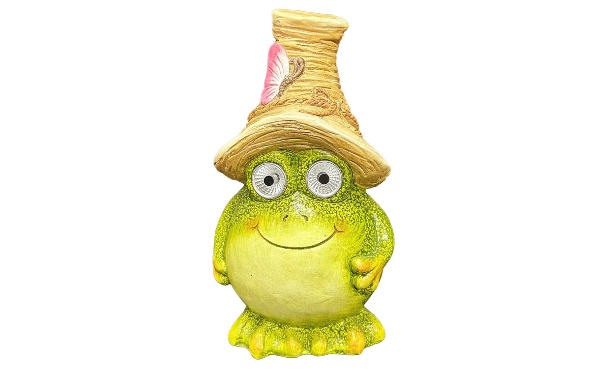 Dameco LED Solar Figur Frosch gross grün LED ww, L18cm x B19cm x H33.5cm