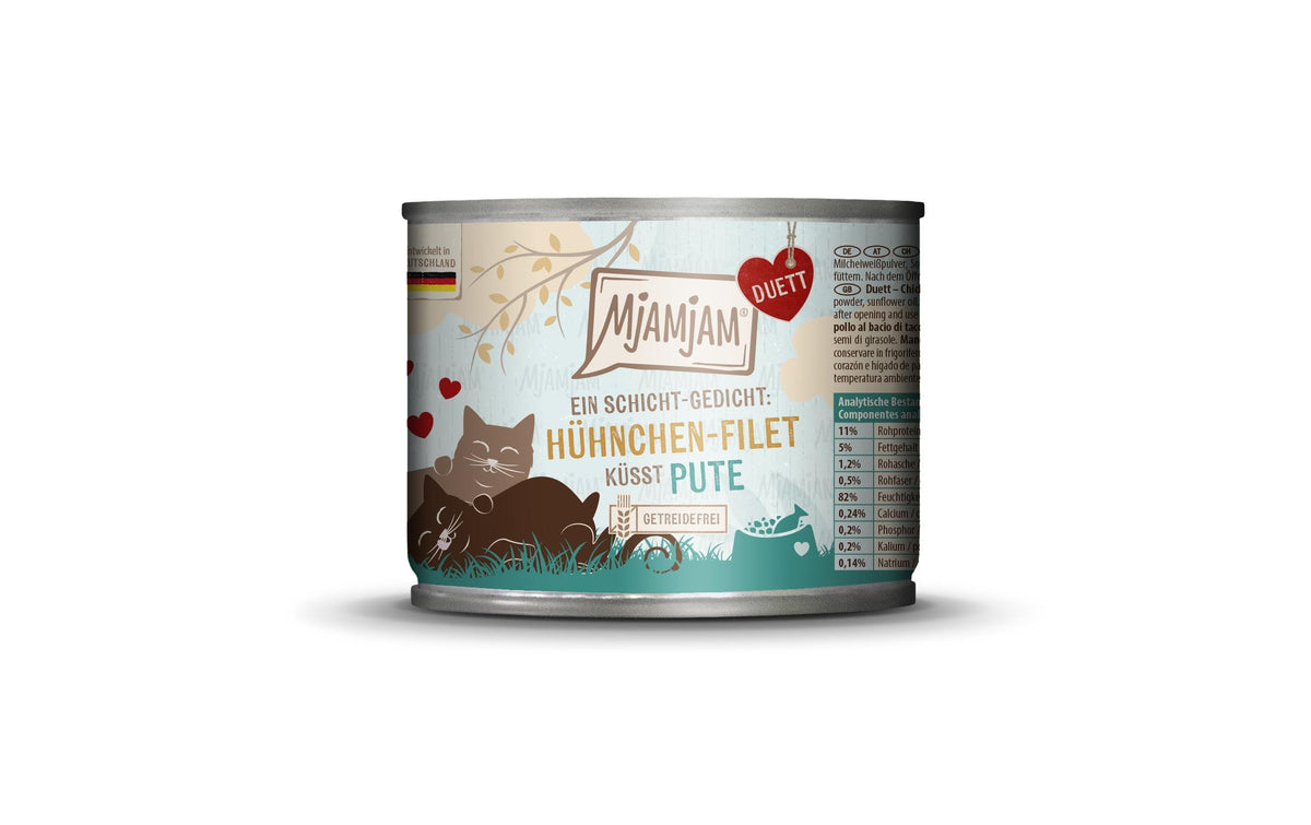 Mjamjam Cat Duett Hühnchen-Filet Pute 190g 190 g