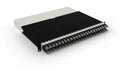 Patchbox One Cat.6A, 19" 365mm, UTP Schwarz inkl. 24 Kassetten mit 0.8m Slimpatchkabel