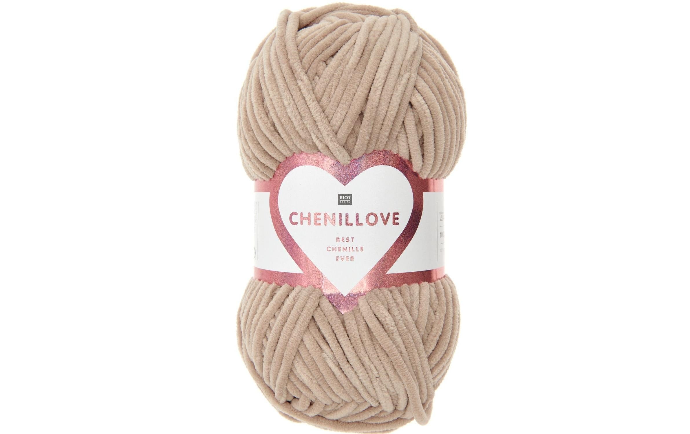 Rico Wolle Chenillove beige 100 g, 110 m, 100 % PES