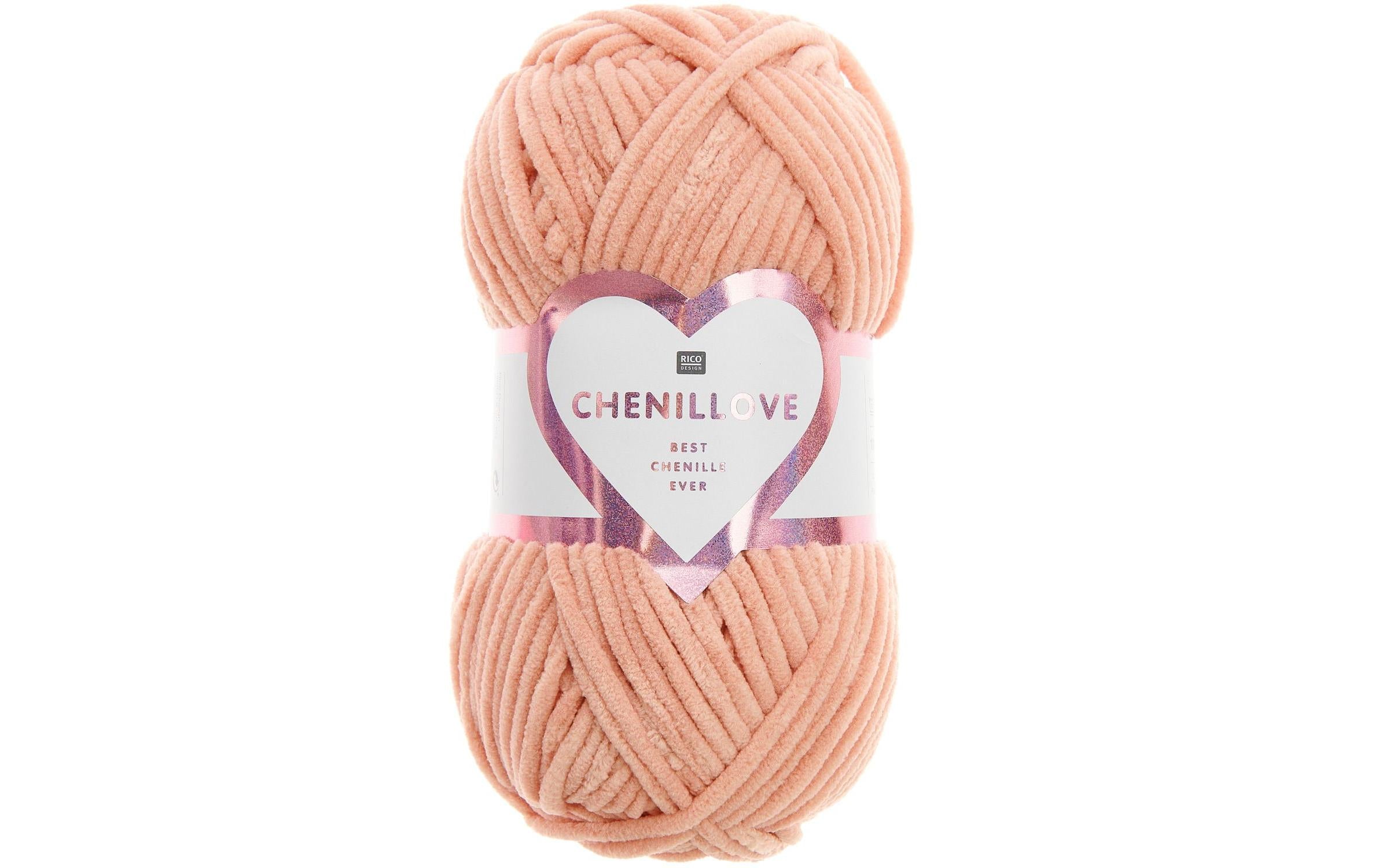 Rico Wolle Chenillove lachs 100 g, 110 m, 100 % PES