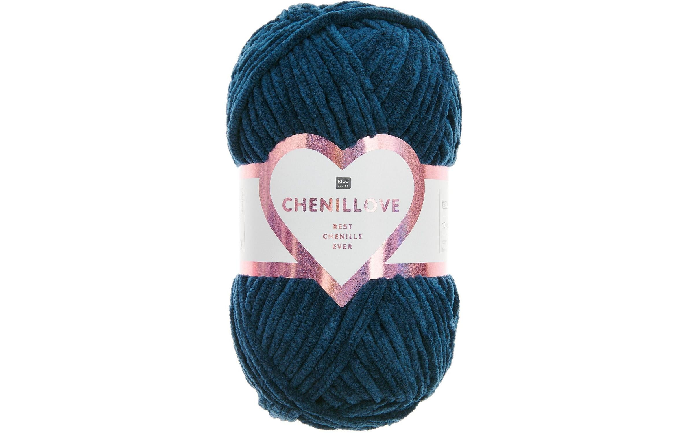 Rico Wolle Chenillove marine 100 g, 110 m, 100 % PES