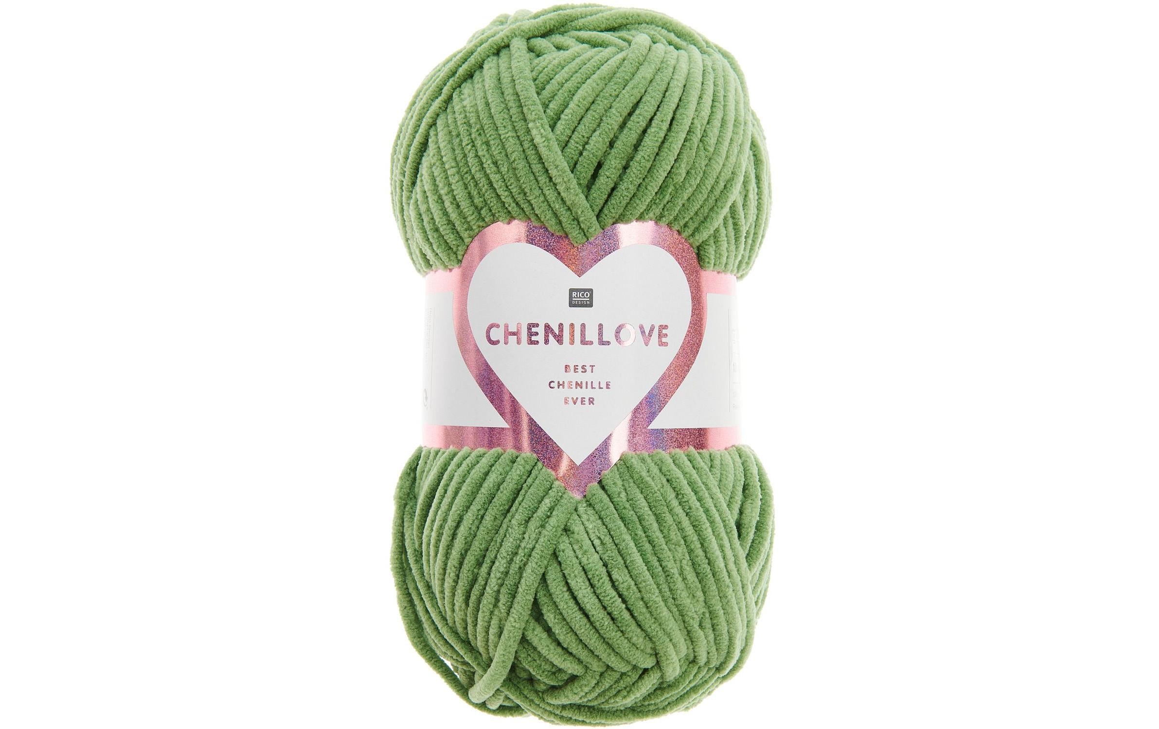 Rico Wolle Chenillove grün 100 g, 110 m, 100 % PES