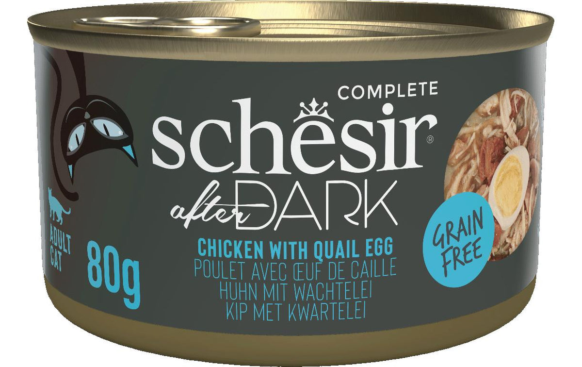 Schesir after Dark Complete Brühe 80 g Huhn mit Wachtelei