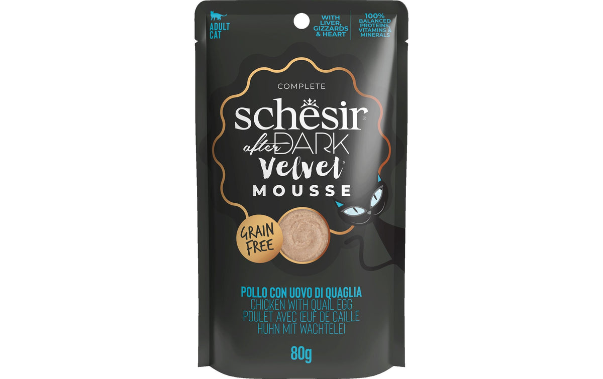 Schesir after Dark Velvet Mousse 80g Huhn mit Wachtelei