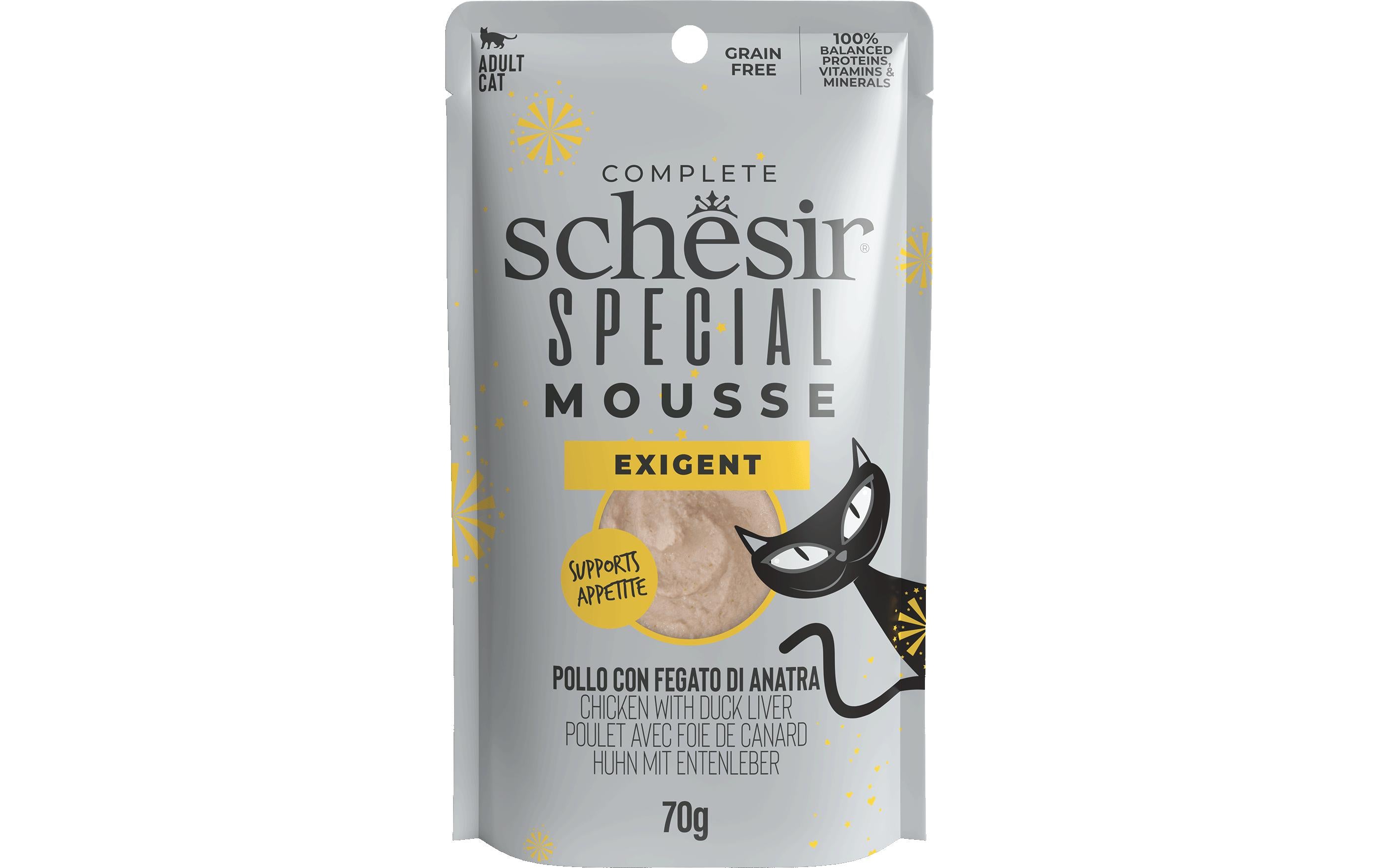Schesir Special Mousse Exigent 70g Huhn mit Entenleber