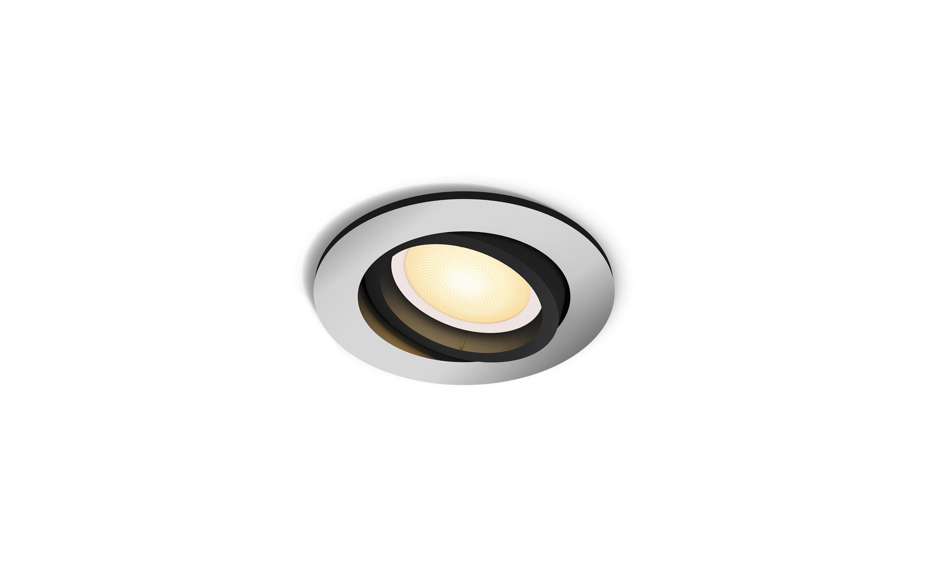 Philips Hue White amb Milliskin Einbauspot rund aluminium 350lm Erweiterung
