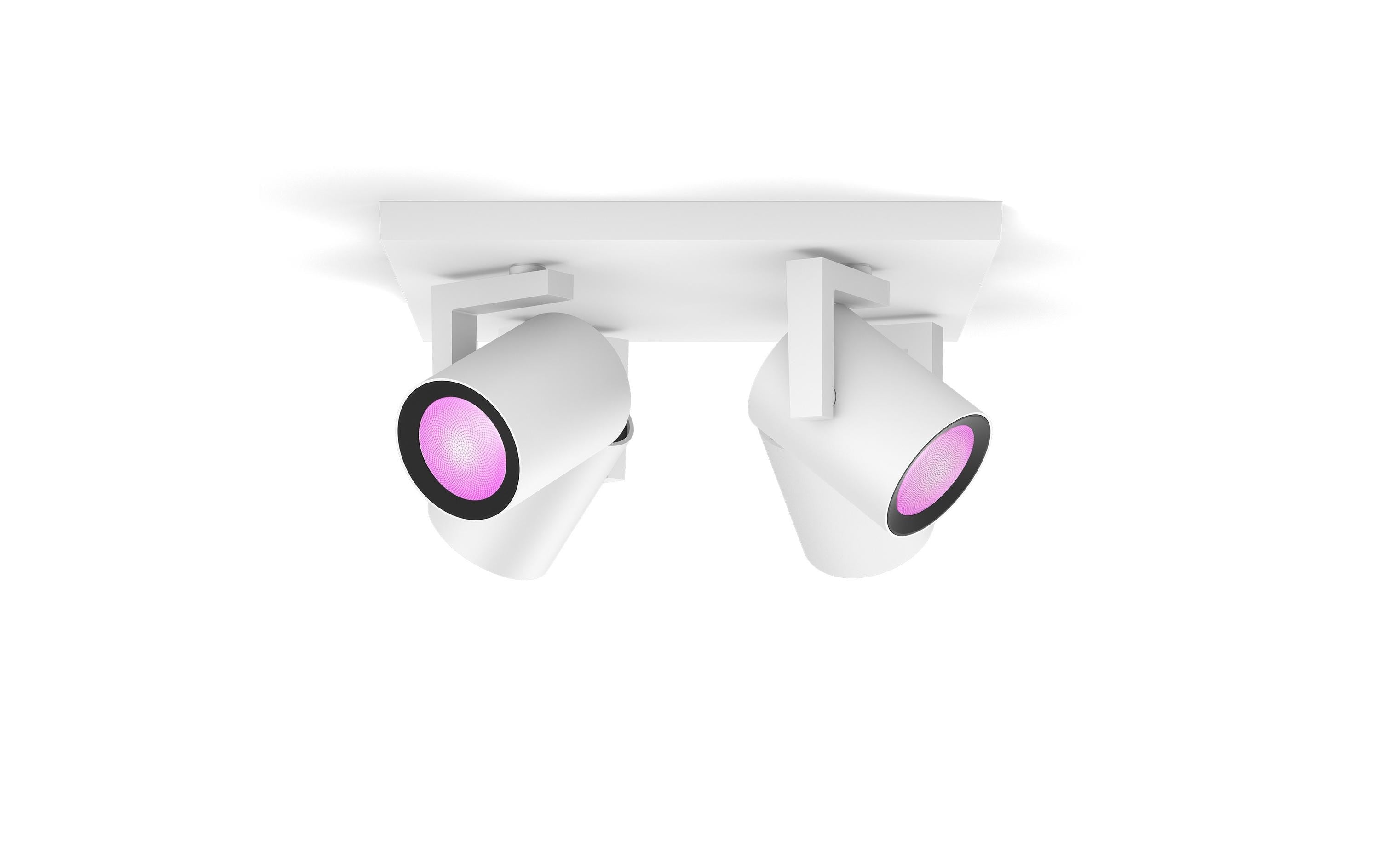 Philips Hue White & Col. amb. argenta 4 flg. weiss 4x350lm