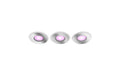 Philips Hue White & Col. amb. Xamento Einbauspots silber 3x350lm
