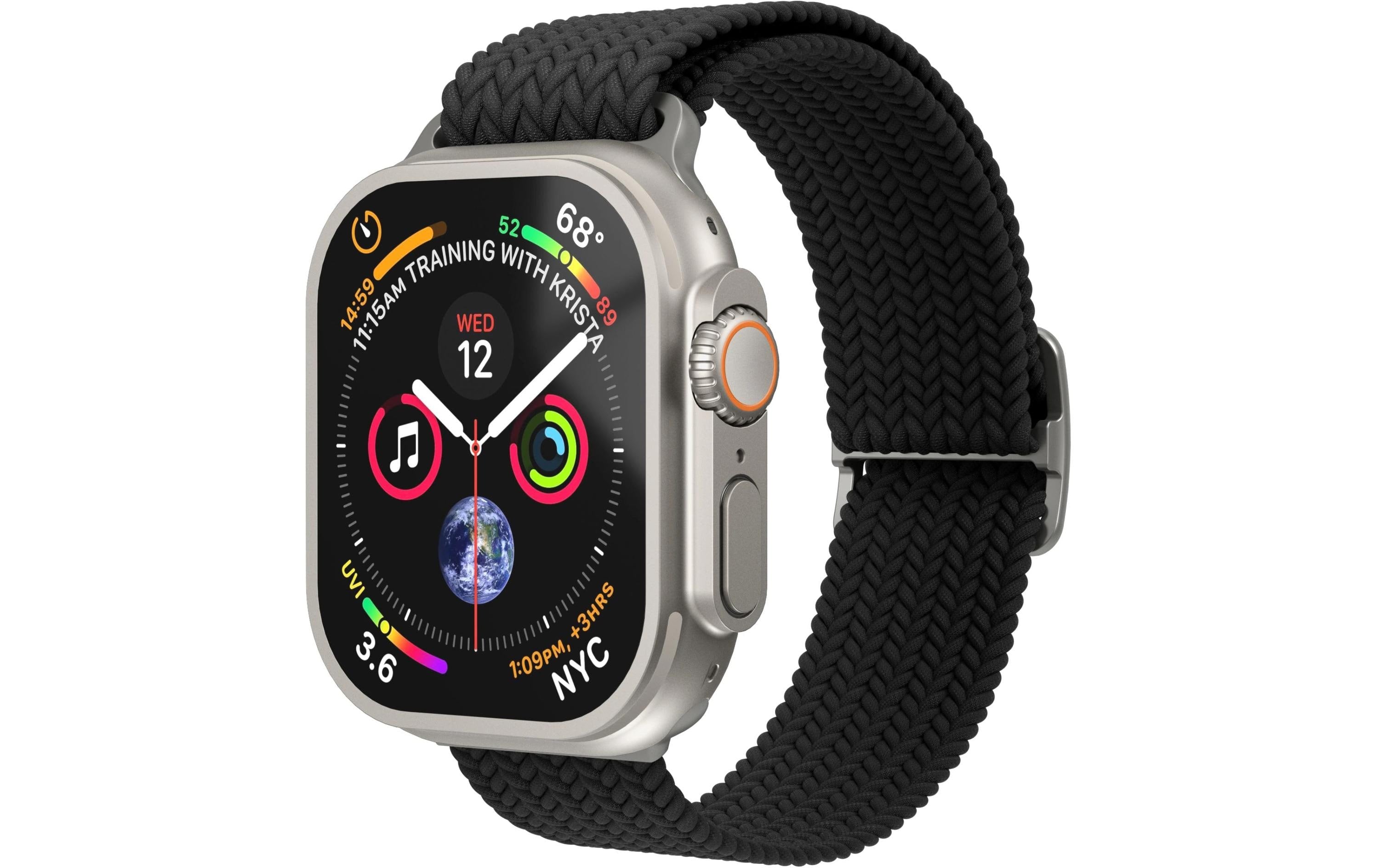 Vonmählen Woven Loop, Black Apple Watch 40/41/42mm