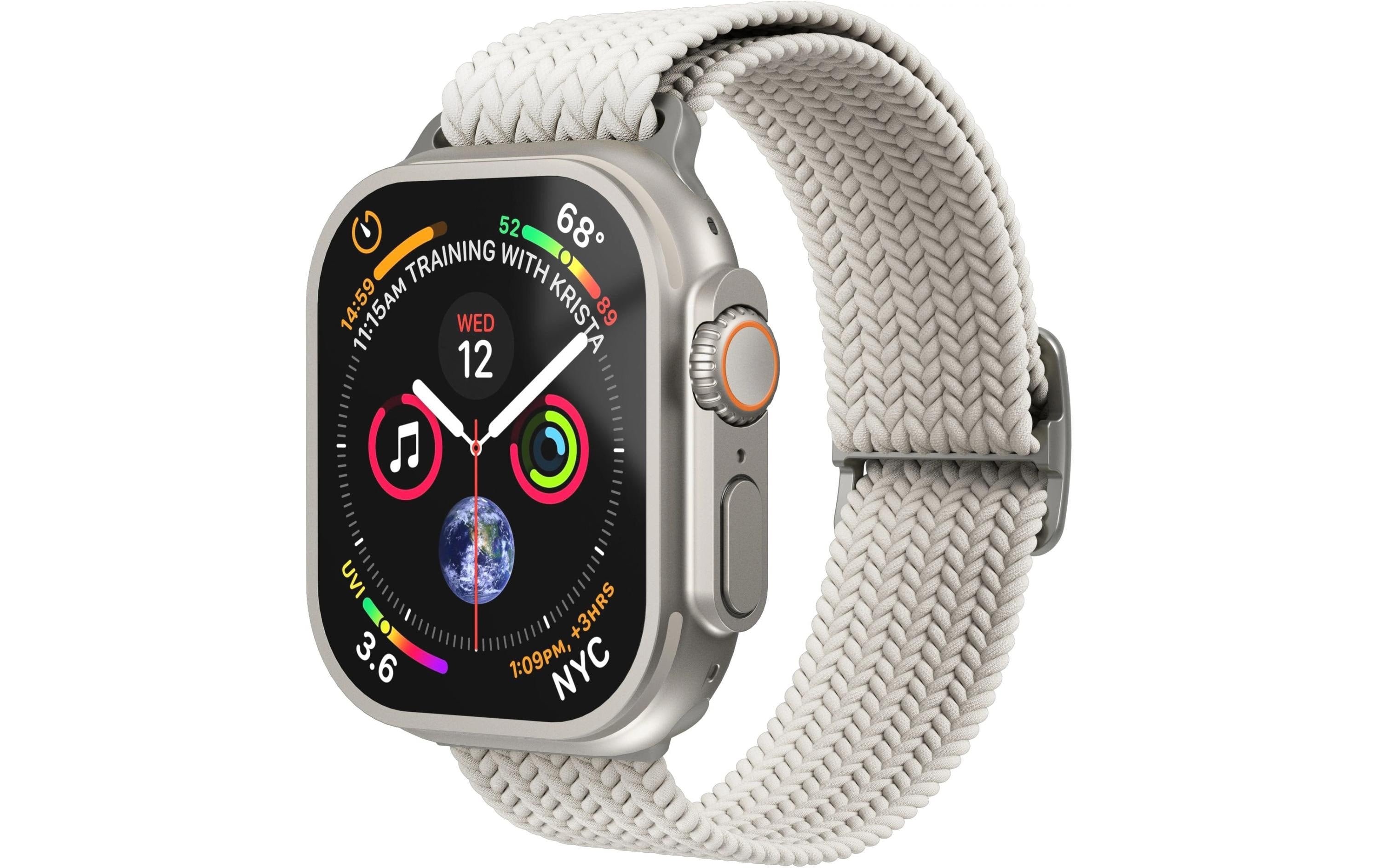 Vonmählen Woven Loop, Cream Apple Watch 40/41/42mm