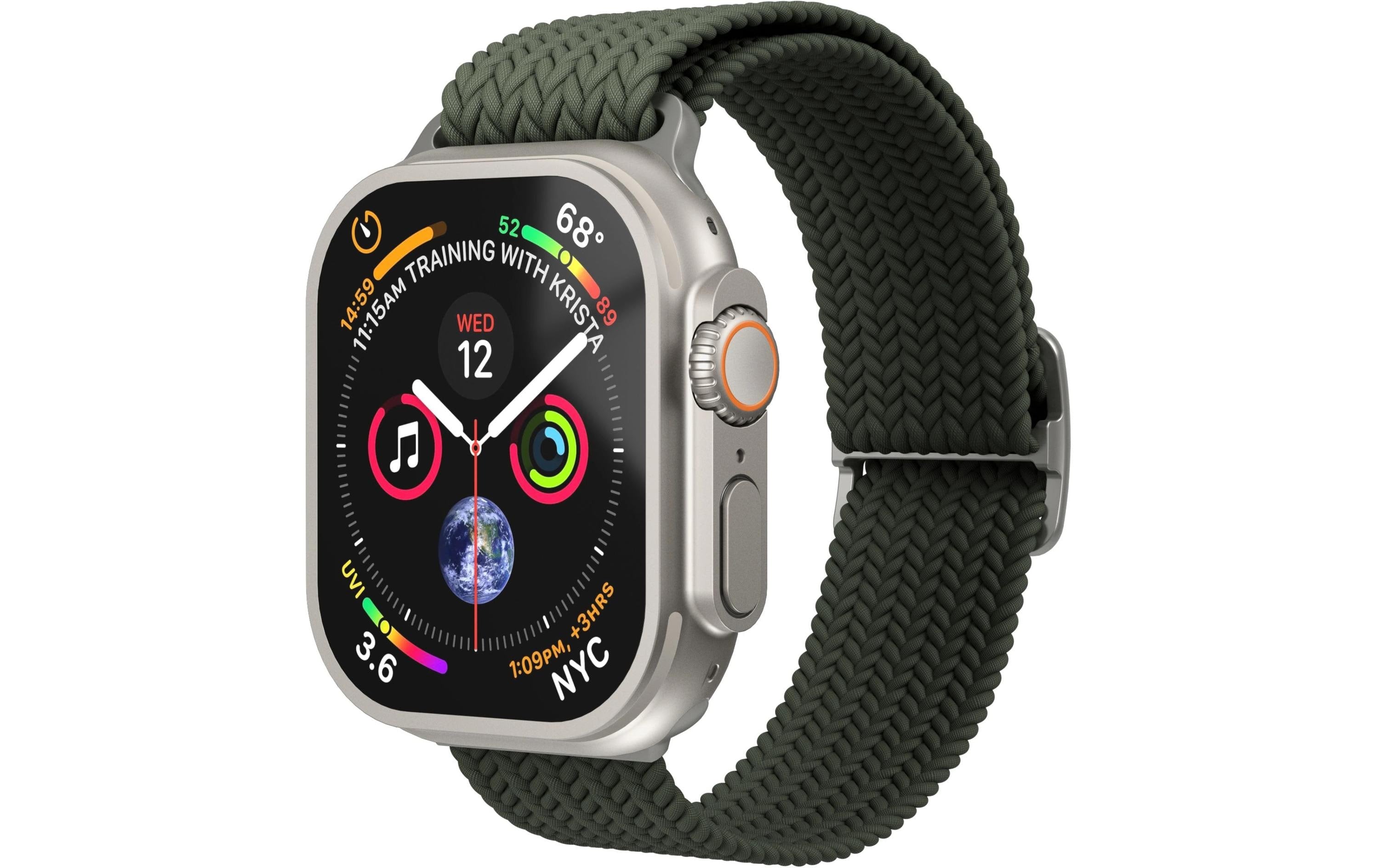 Vonmählen Woven Loop, Olive Apple Watch 40/41/42mm