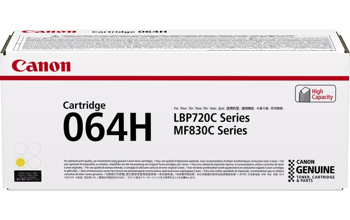 Canon Toner 064H Yellow 10400 Seiten, I-SENSYS LBP722Cdw, MF832Cdw