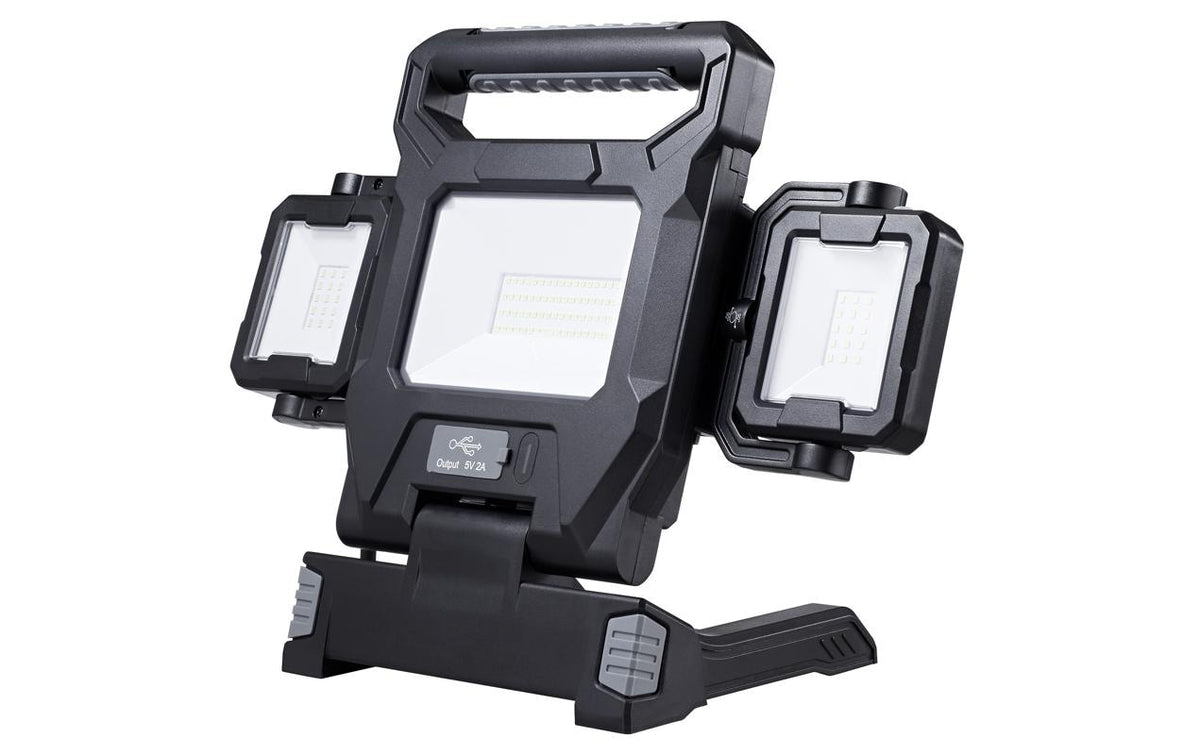 STEFFEN LED Strahler Worklight 40W 6500lm 6500K, IP54,inkl. Akku 220 - 240V