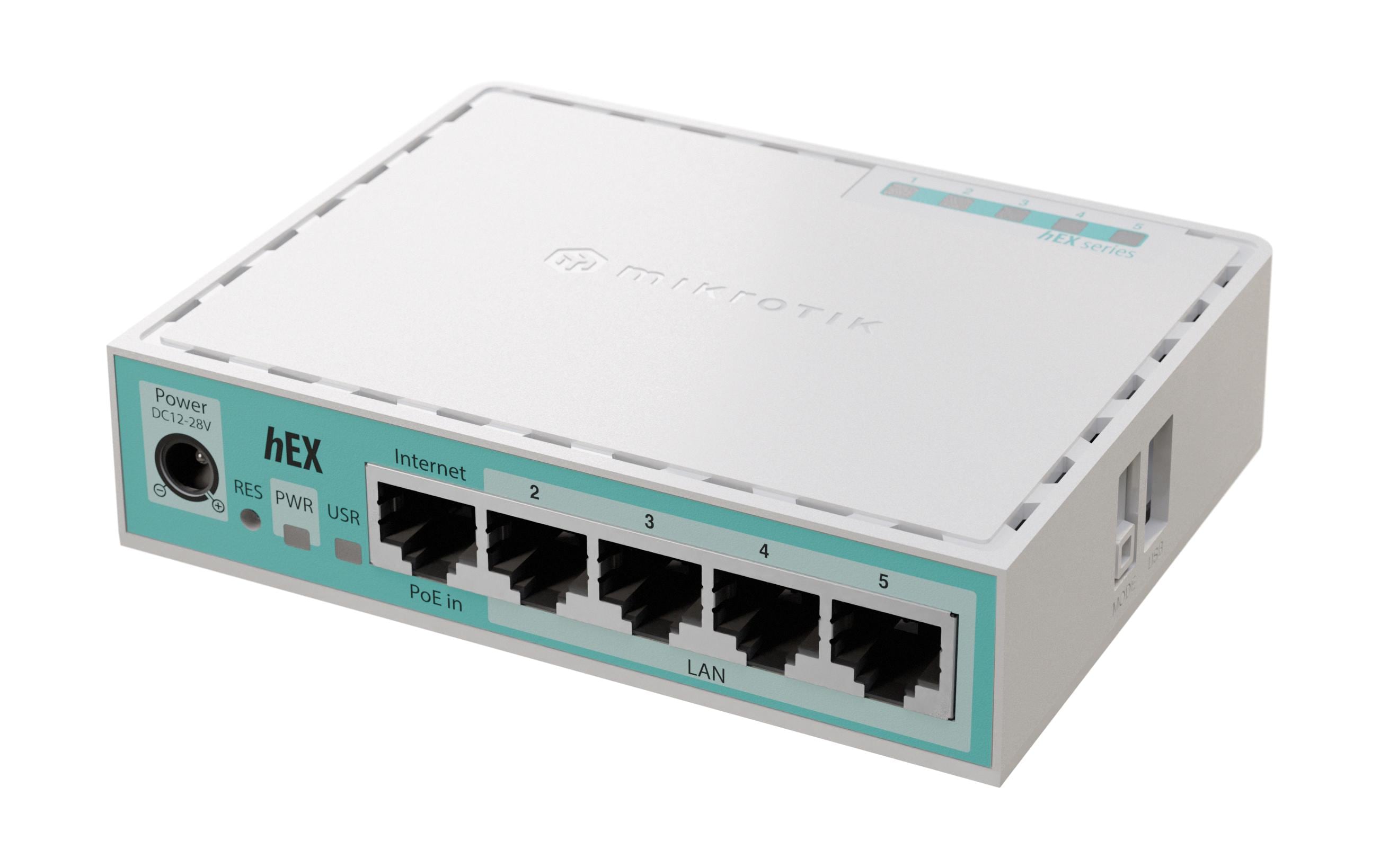 MikroTik E50UG: hEX refresh: 5 Port Router 5x 1Gbps, OSv7, 950Mhz, 512MB