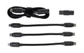 onit USB-All-in-One-Kabel 0.9M 240W Pro USB 4.0 / A+C zu C+L+M / schwarz