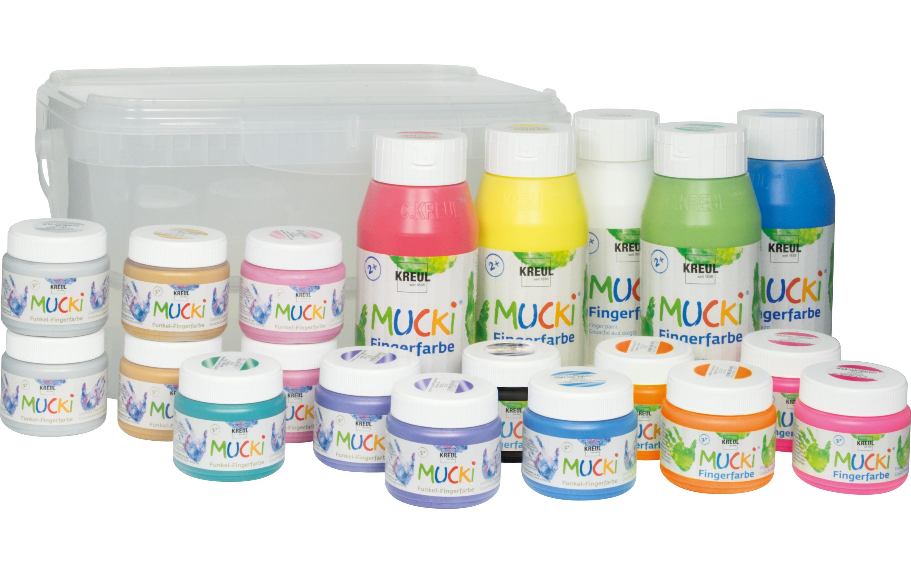 Kreul Fingerfarben Bic Box 18-teilig