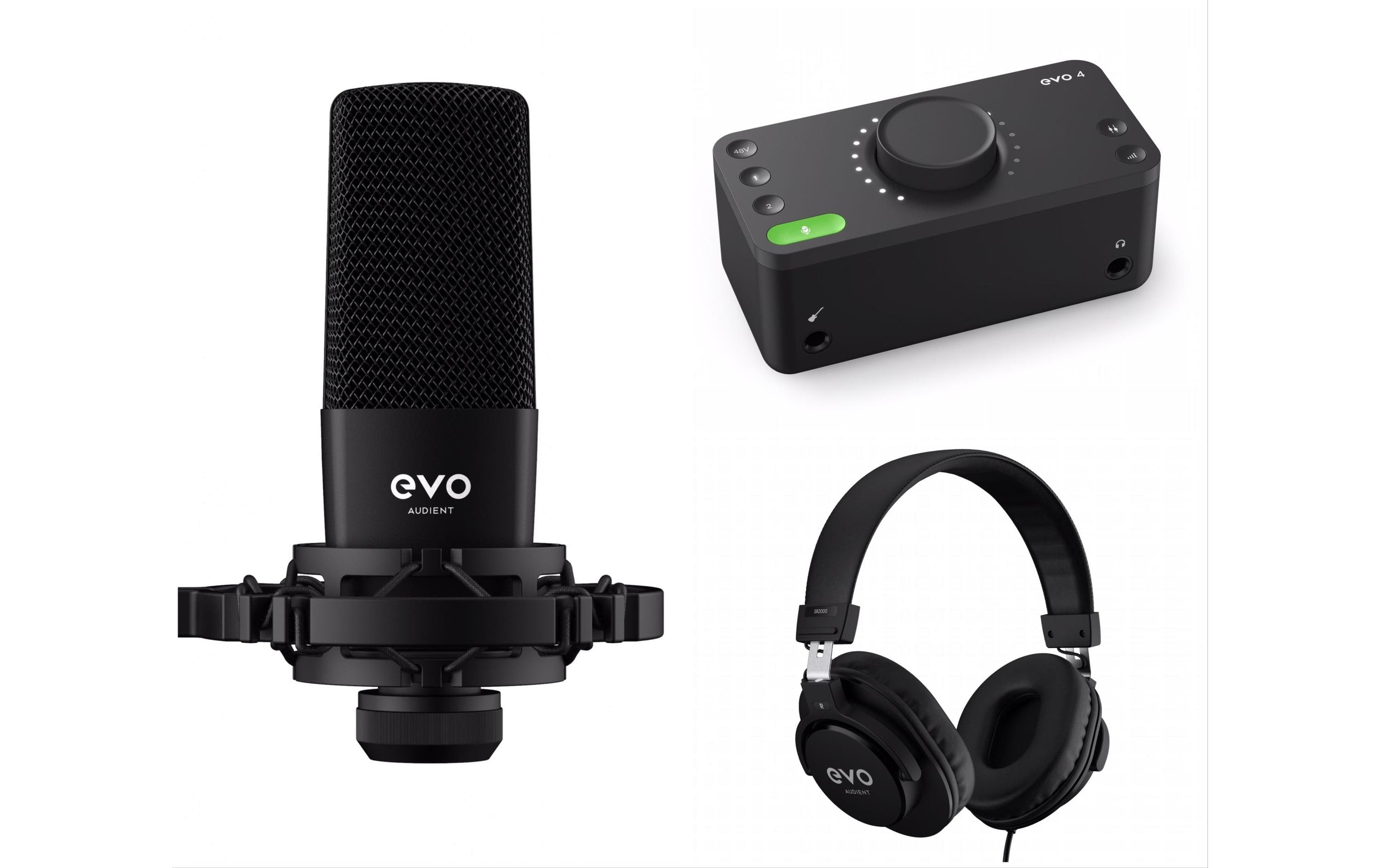 EVO Start Recording Bundle EVO 4 | SR1 Mic | SR2000 Headphones