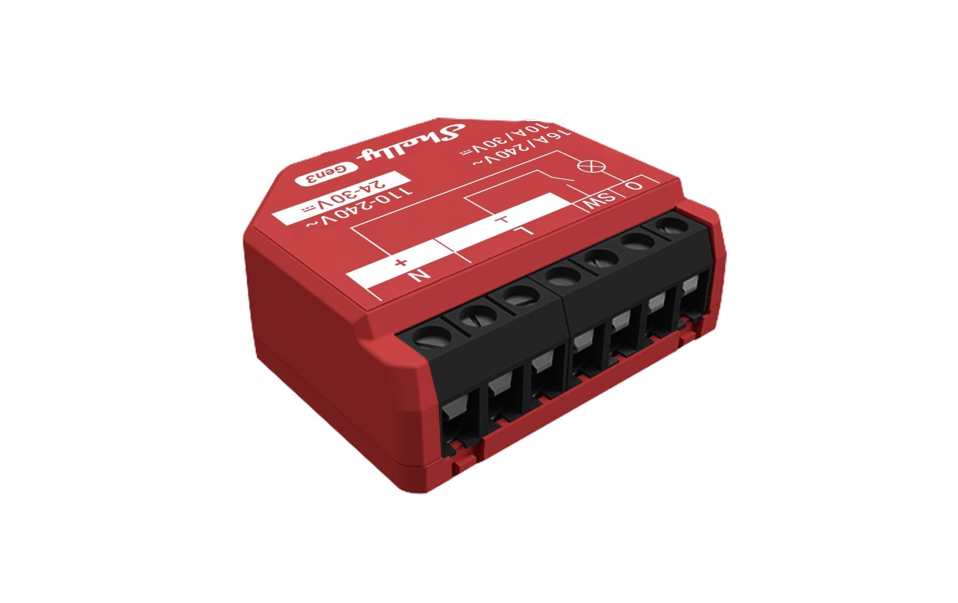 Shelly 1PM Gen3 WLAN Schaltaktor, 16 A, Bluetooth