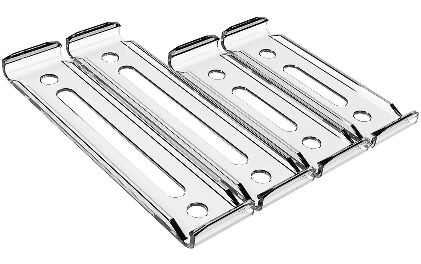 X-CLICK Rahmenloser Nummernhalter Transparent, 30 x 8 cm/50 x 11 cm