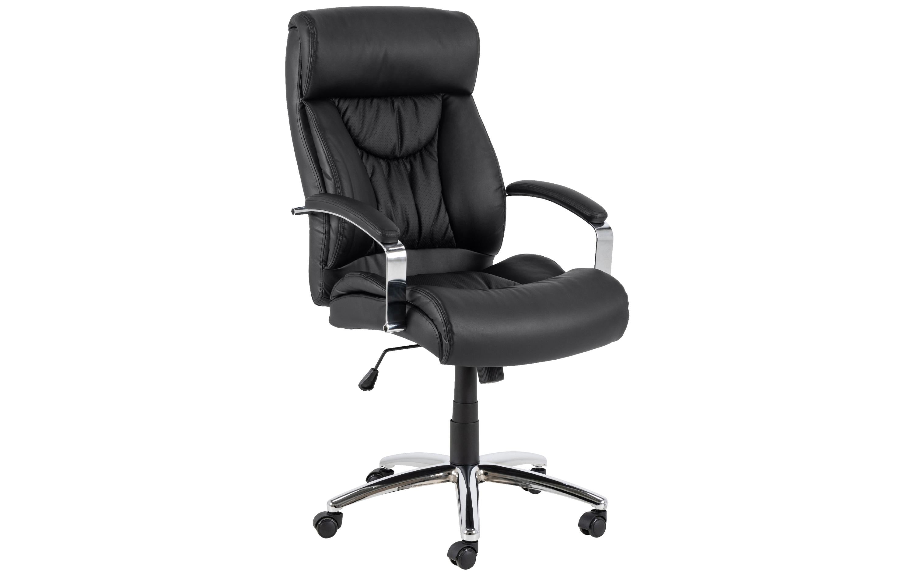 AC Design Bürostuhl Benson Polster schwarz mit Armlehnen und Bremsrollen
