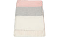Hubatka Decke Streifen, 150x200 cm Rosa, 70% CO, 30 PES, Waschbar 30 °C
