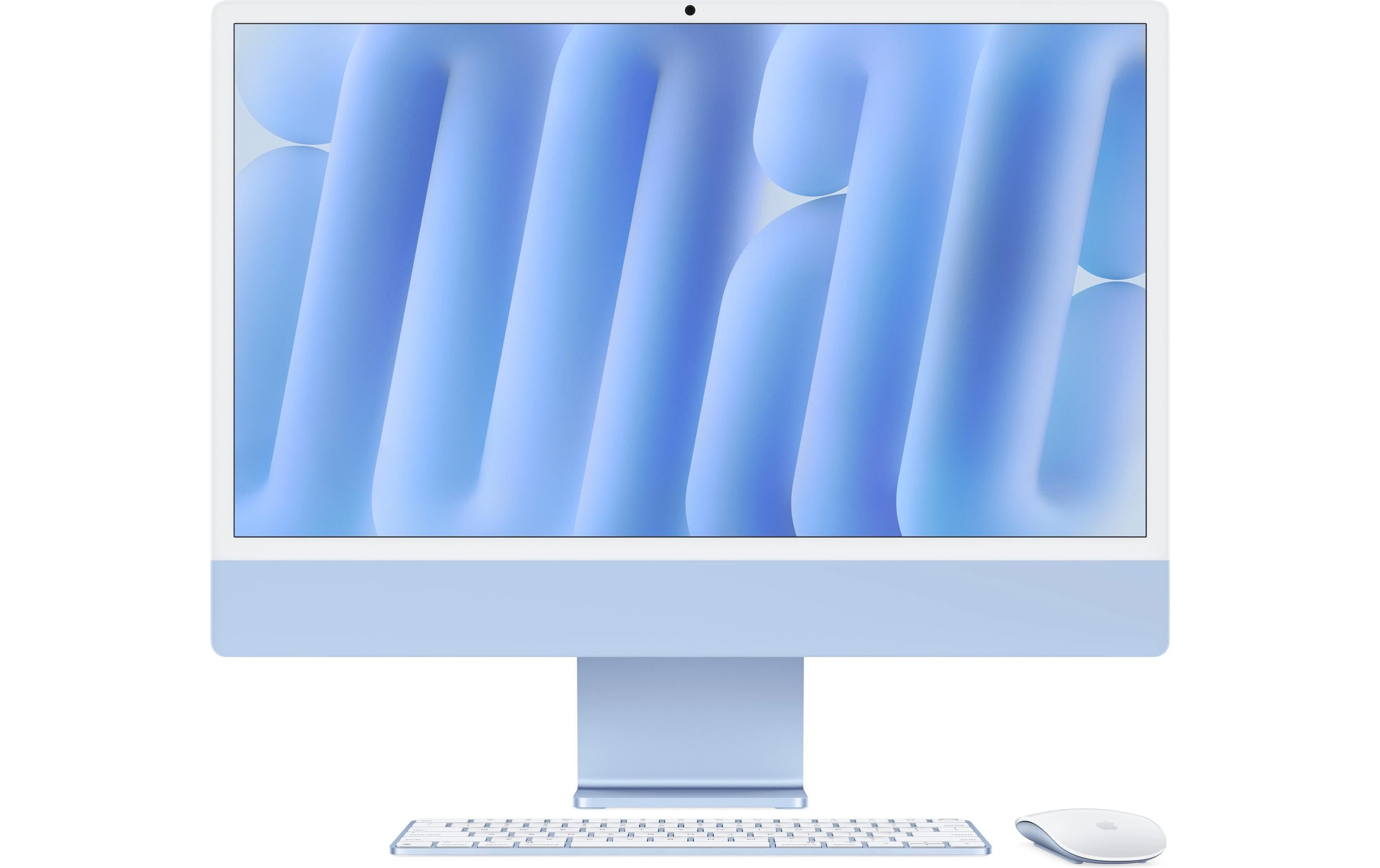 24" iMac (M4, 4 Ports), 10C/10C, Blau 24GB, 512GB, GbE, MM, MK TID, CH