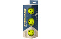 HEAD Pickleball Pro 40 3er-Pack Outdoor, gelb
