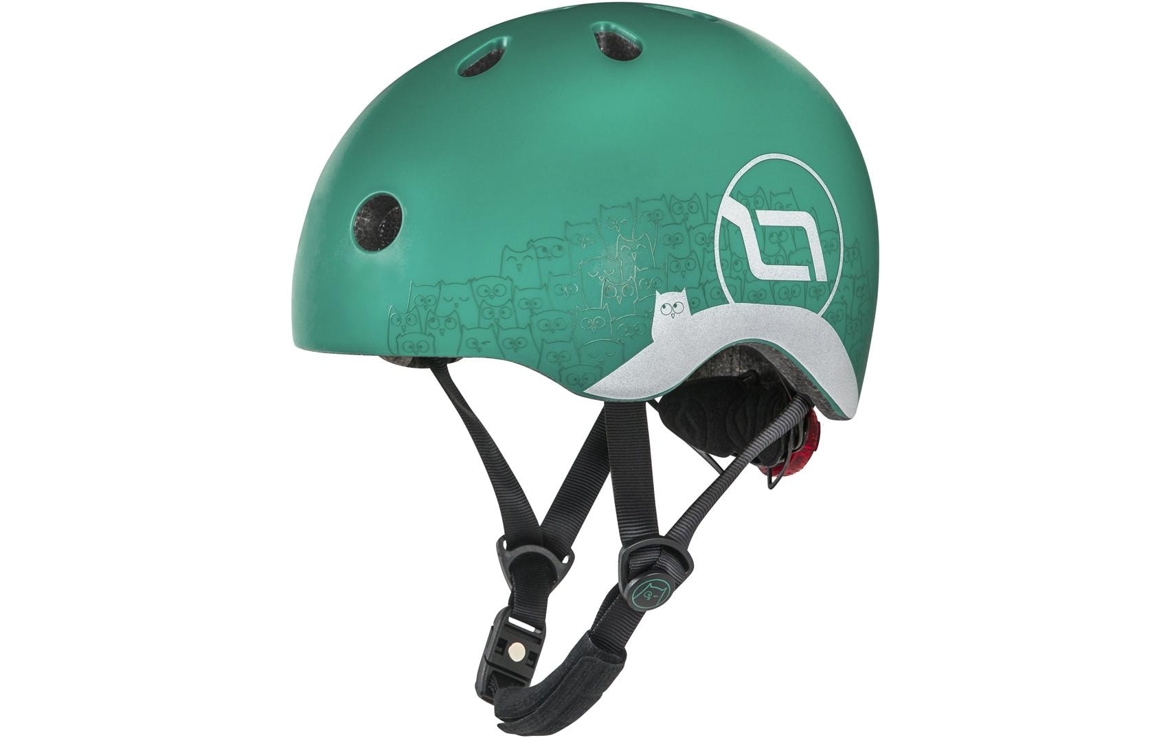 Scoot and Ride Helm reflective Forest