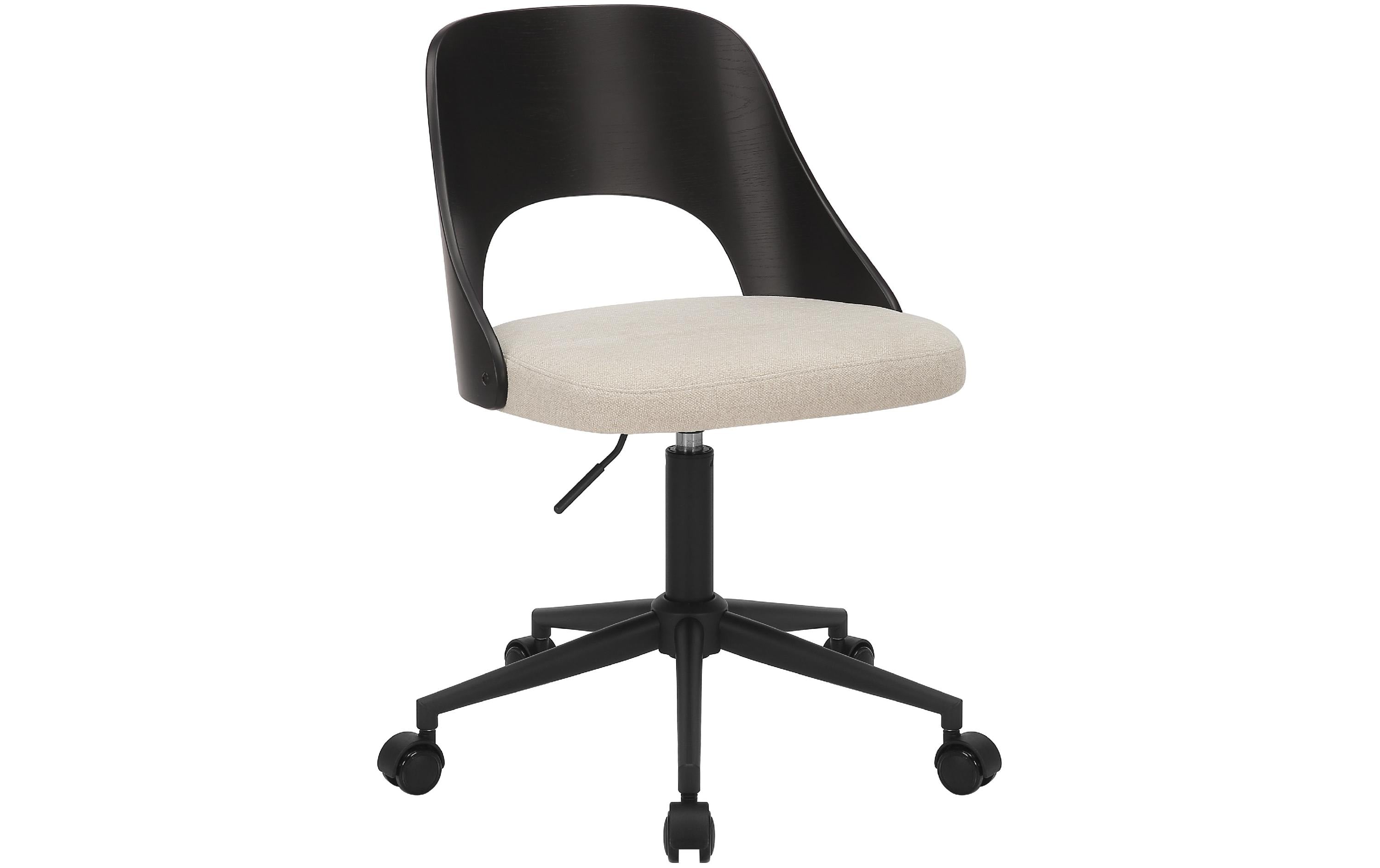 AC Design Bürostuhl Lucy schwarz weiss mit Bremsrollen