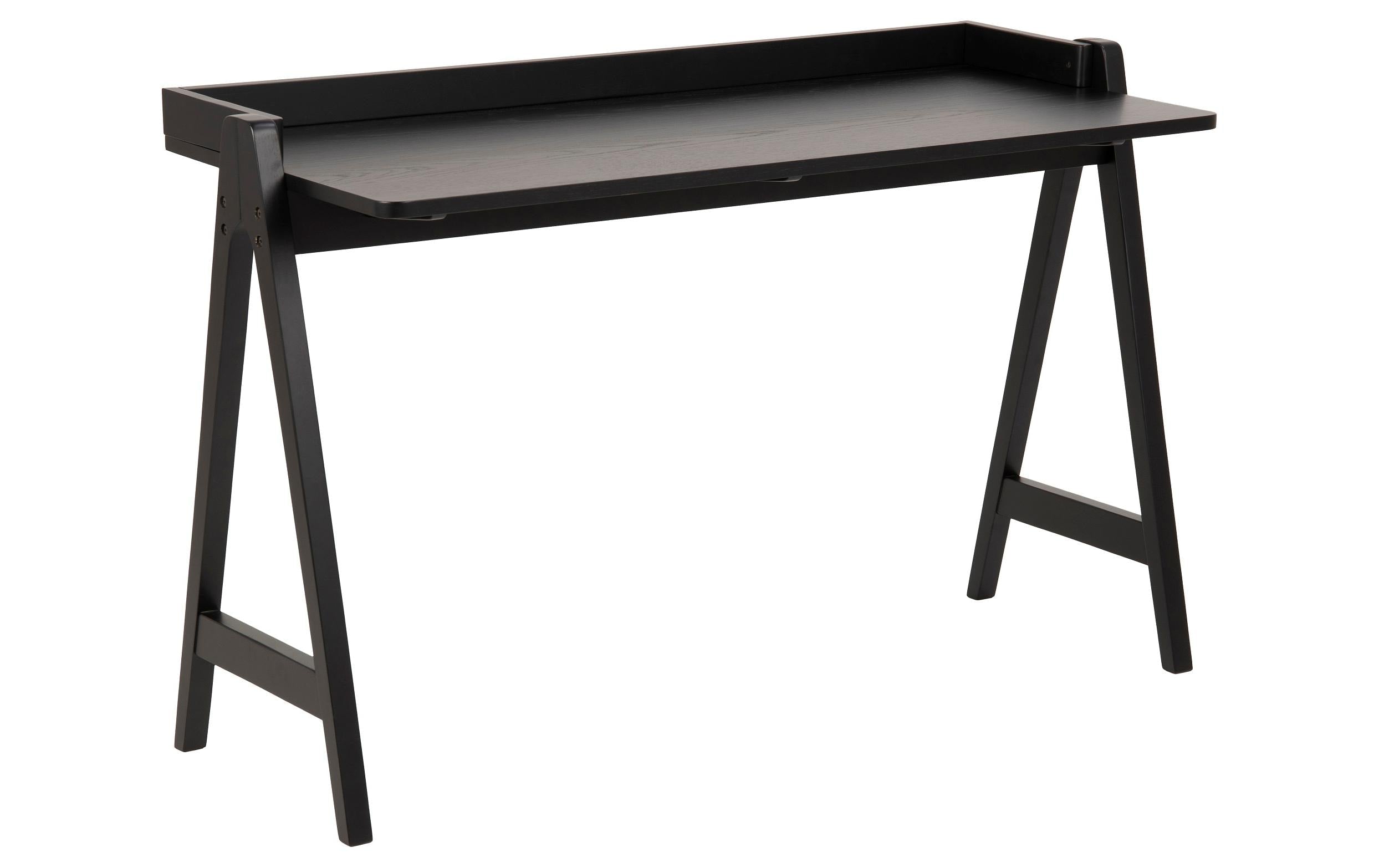 AC Design Bürotisch Miso schwarz 126x51x80 (LxBxH) Eiche matt