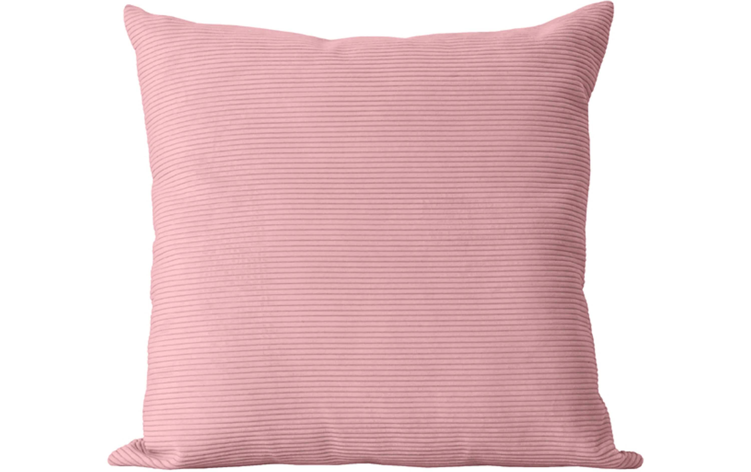 Hubatka Kissenhülle Cord, 45x45 cm Altrosa, RV, 100% Polyester, waschbar