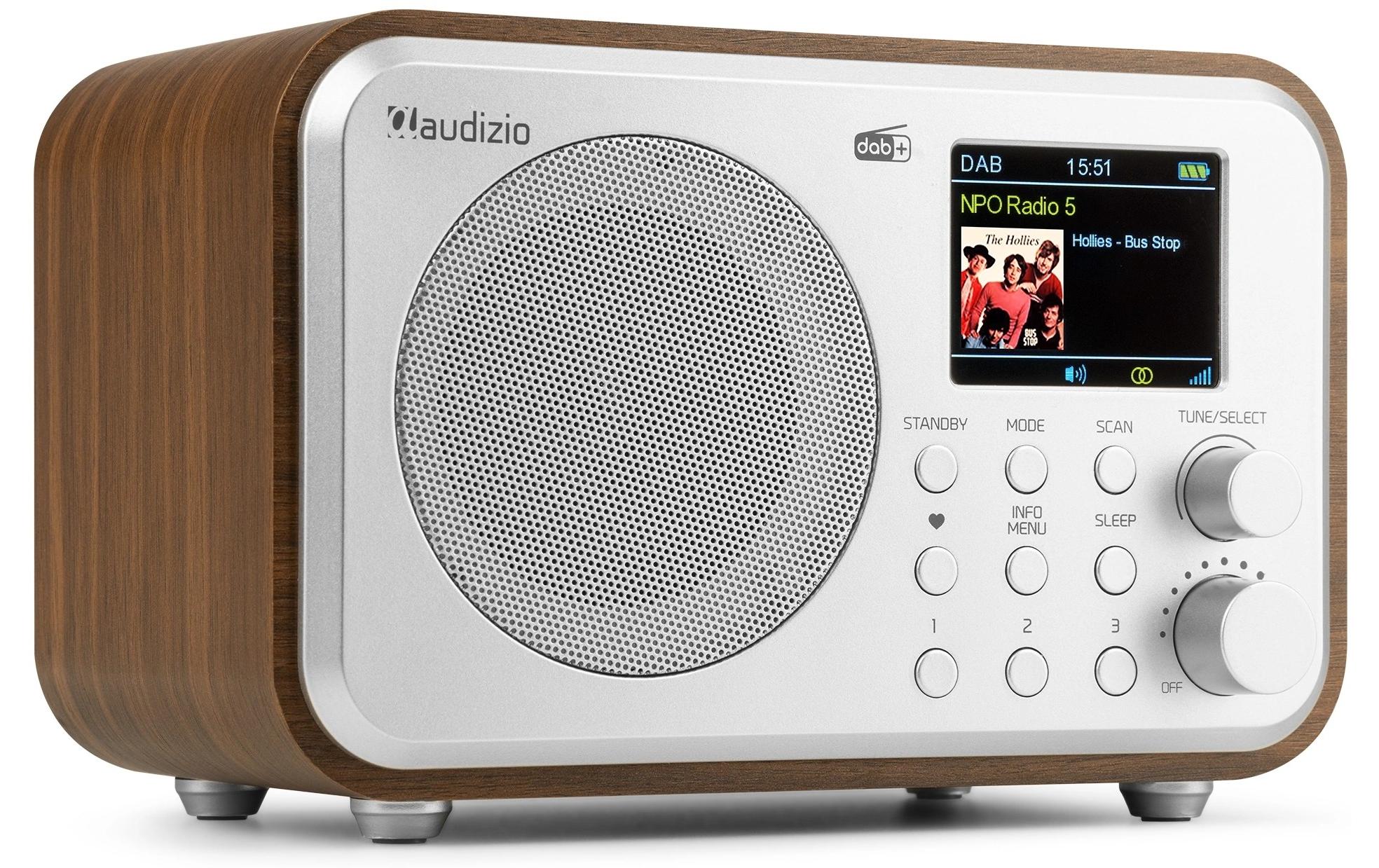 Audizio MilanSL DAB+ Radio mit BT u. FM, silber