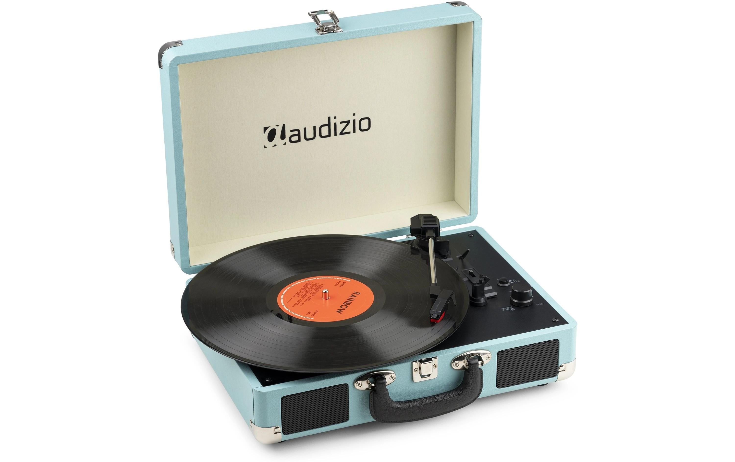 Audizio RP116BL Plattenspieler im Koffer mit BT, blau