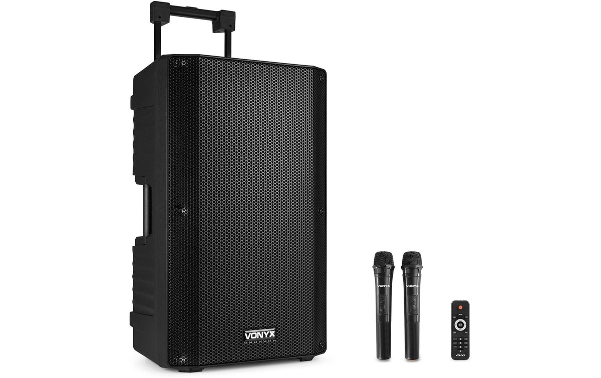 Vonyx VSA700 Aktiv PA Lautsprecher 15" 1000W, BT, Mikro
