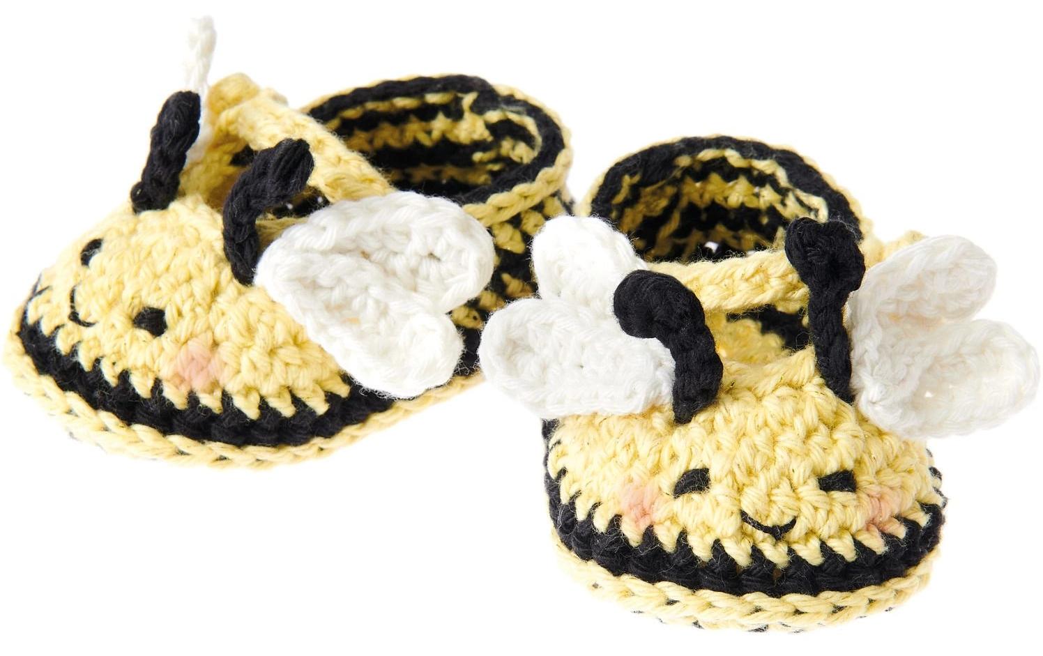 RICO Häkelset Creative Ricorumi Babyschuhe, Biene