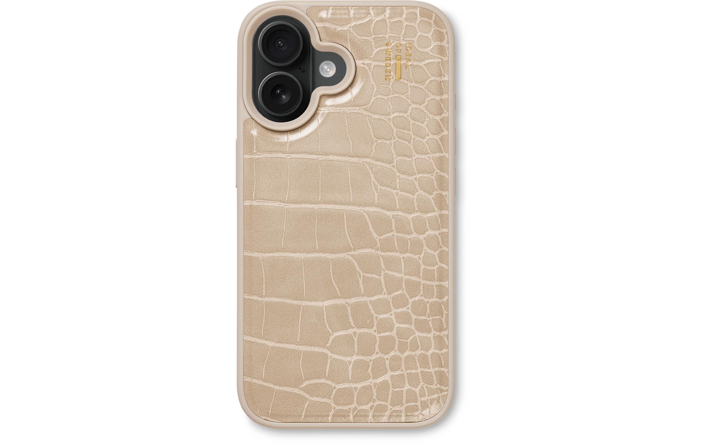Ideal Cover VeganLeather Beige iPhone 16