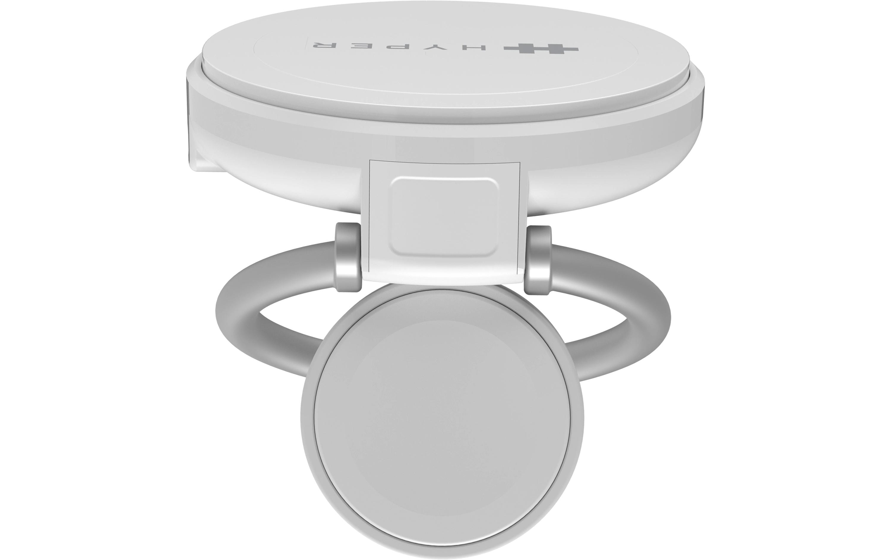 HYPER Qi2 2-in-1 Magnetic Charging Stand weiss